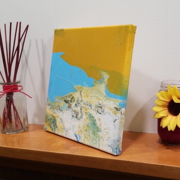 10"x10" Paint Pouring Art - Picture 3 of 6